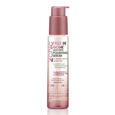 GIOVANNI 2chic Frizz Be Gone Anti Frizz Polishing Serum 2.75 Fl Oz Color Safe
