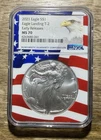 NGC 2021 American Silver Eagle Type 2 1 oz .999 MS70 Early Releases #6263680-261