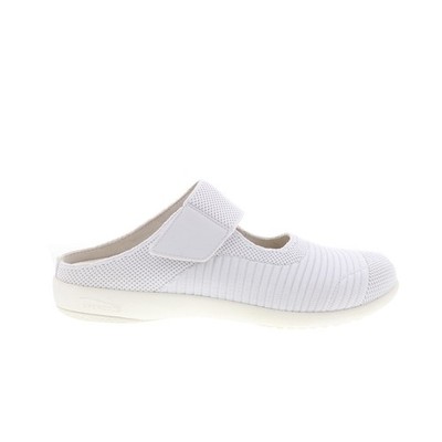 Spenco Magnolia Slip-On SP1012WHT Womens White Mary Jane Flats Shoes