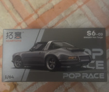 POP RACE SPACE 1:64 Singer 964 Targa Porsche Gray Diecast/ABS Unopened