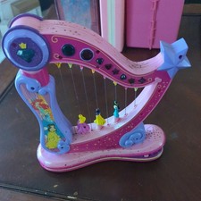 Disney Princess Dance  Spin Light-Up Musical Harp 12" Toy Quest