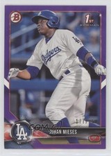 2018 Bowman Prospects Purple 177/250 Johan Mieses #BP19 0l4h