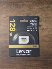 Lexar Professional 128GB GOLD microSDXC UHS-II Memory Card Up to 280/100 MB/s