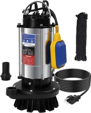 1.6HP Submersible Pump Automatic Water Pump w/High Flow 5500 GPH