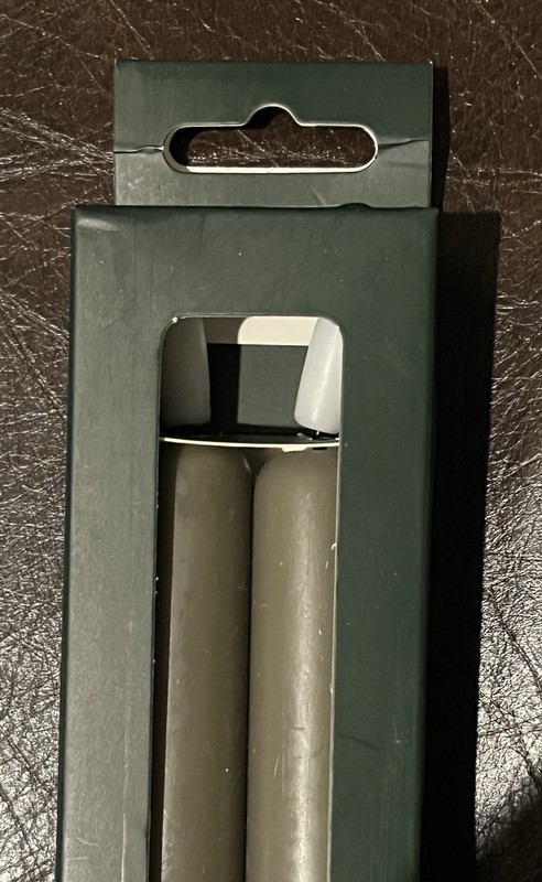ARTEMIS 2-pack Taper Candles Realistic Flicker Faux Flame Flameless LED