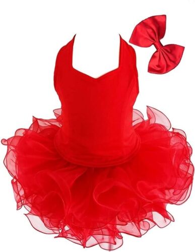 Jenniferwu Girls Tulle Flower Princess Wedding Party Handmade Beaded Dress12-18M