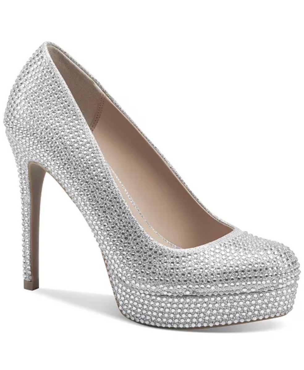 Thalia Sodi Crista Embellished Platform Pumps Size US 8 M  Thalia Sodi sparkly heels main image 0