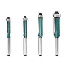 Flush Trim Router Bits 1/4 Shank, Top Bearing Flush Trim Cut Router Bits Set, 1/