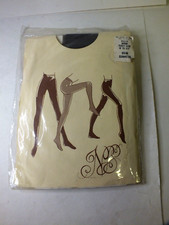 1 Pair VINTAGE NB Cantrece II Bikini Panty Hose Black 5' to 5'3"