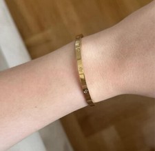 gold plated over stainless steel bracelet