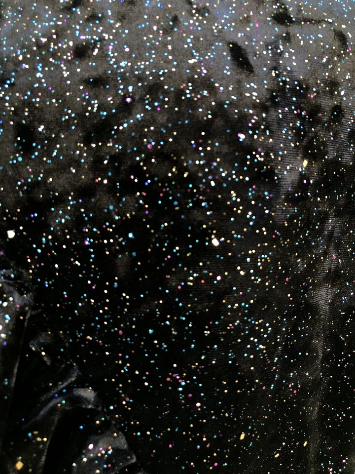 NUEVO VESTIDO ZARA NIÑOS NIÑA TERCIOPELO BRILLANTE RIBETE CON VOLANTES TALLA 11 12 AÑOS 152 CM #3204 Foto 3 de 4