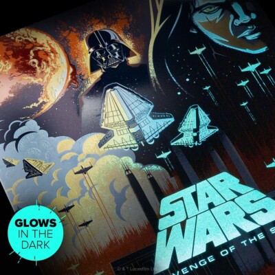 Displate Limited Edition Star Wars Revenge of the Sith x/1000 Glow In The Dark
