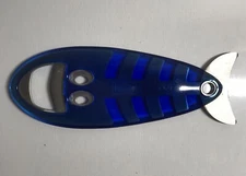 Koziol X-Ray Fish Bottle Opener Blue 2001 Germany. FREE SHIPPING