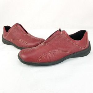 ecco red leather shoes