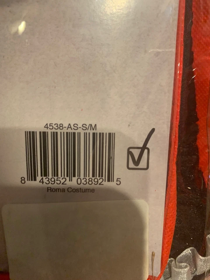 Nuevo Disfraz Roma Limpieza Cutie Adulto Talla S/M Top Falda Guantes y Gargantilla Foto 4 de 4