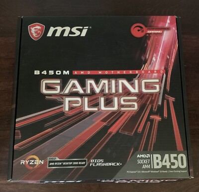 MSI B450M GAMING PLUS,  Socket AM4, AMD (B450MGAMINGPLUS) Motherboard