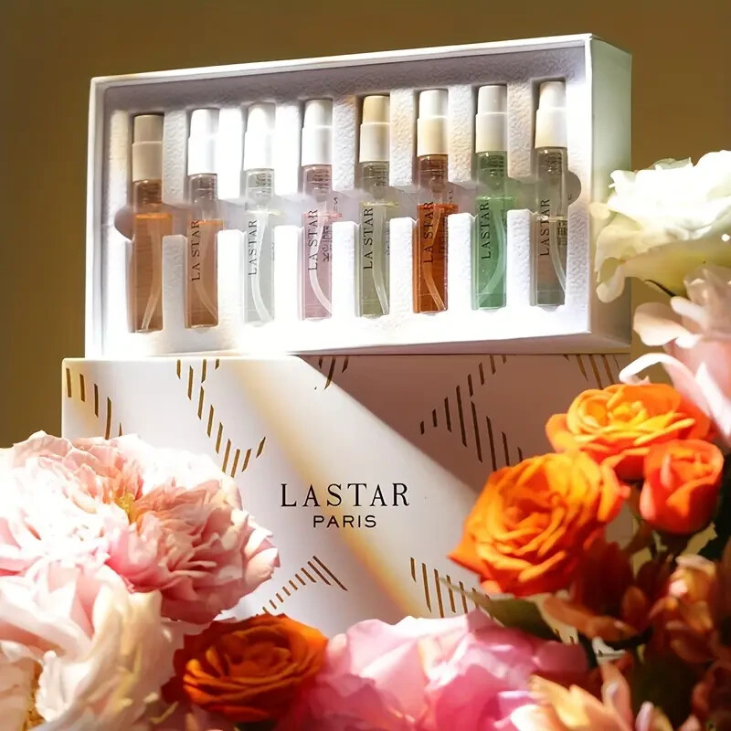 NEW LASTAR PARIS 8 PIECE SET VARIETY GIFT BOX MEN'S PARFUM EDP