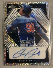 2021 Leaf Trading Card,  Flash  22/99 Brett Baty #BA-BB1 Auto