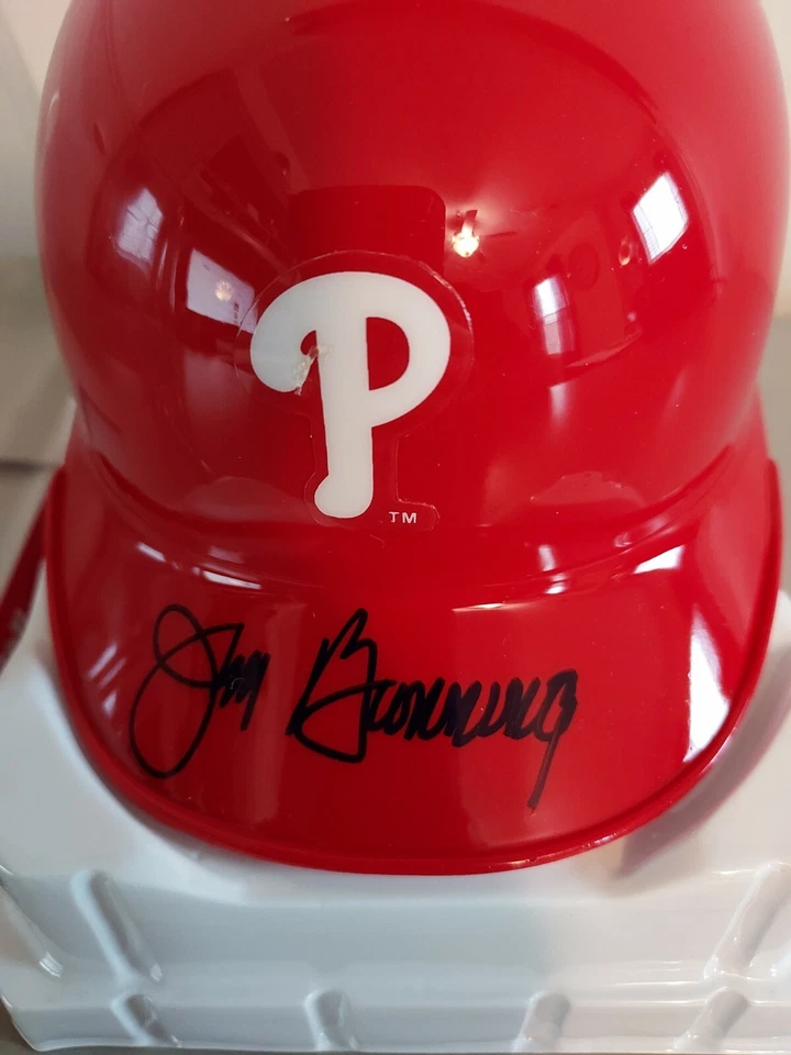 Minicasco Jim Bunning autografiado firmado Phillies Riddell - ¡¡RARO!! - con certificado de autenticidad Foto 3 de 3