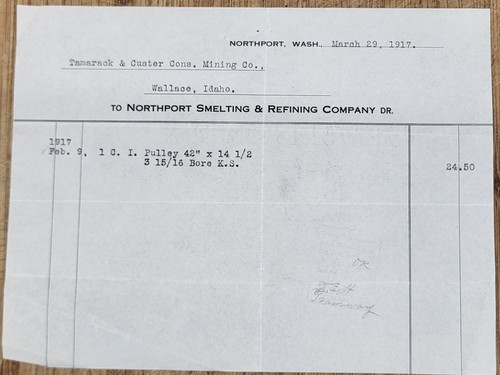 1921 Letterhead Washington Northport Spelting and Refining Mining Company - Picture 5 of 7