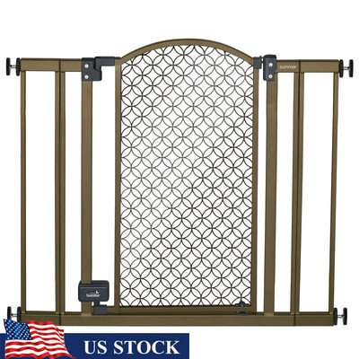 Dog Baby Gate No-Drill Pressure Mount Adjustable 28-42 Inch Safety Barrier New