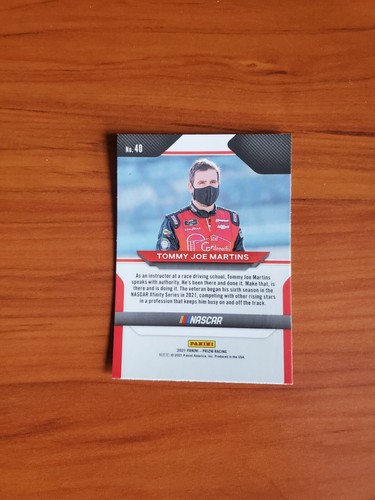 Tommy Joe Martins - 2021 Panini Prizm Racing NASCAR RC #40 - FREE SHIPPING - Picture 2 of 2