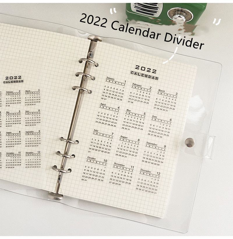 Notebook Divider A5 A6 Loose-leaf PP Transparent Matte Universal Accessories