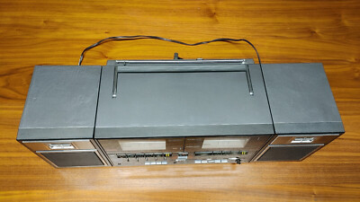 National Panasonic RX C66 double cassette radio vintage boombox