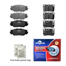Front & Rear Ceramic Disc Brake Pads For 2006 2007 2008 2009 - 2013 Lexus IS250