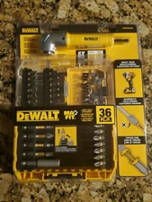 Dewalt DWAMF36RASET MAXFIT 36pc Set   + 90° Right Angle Attachment brand New.