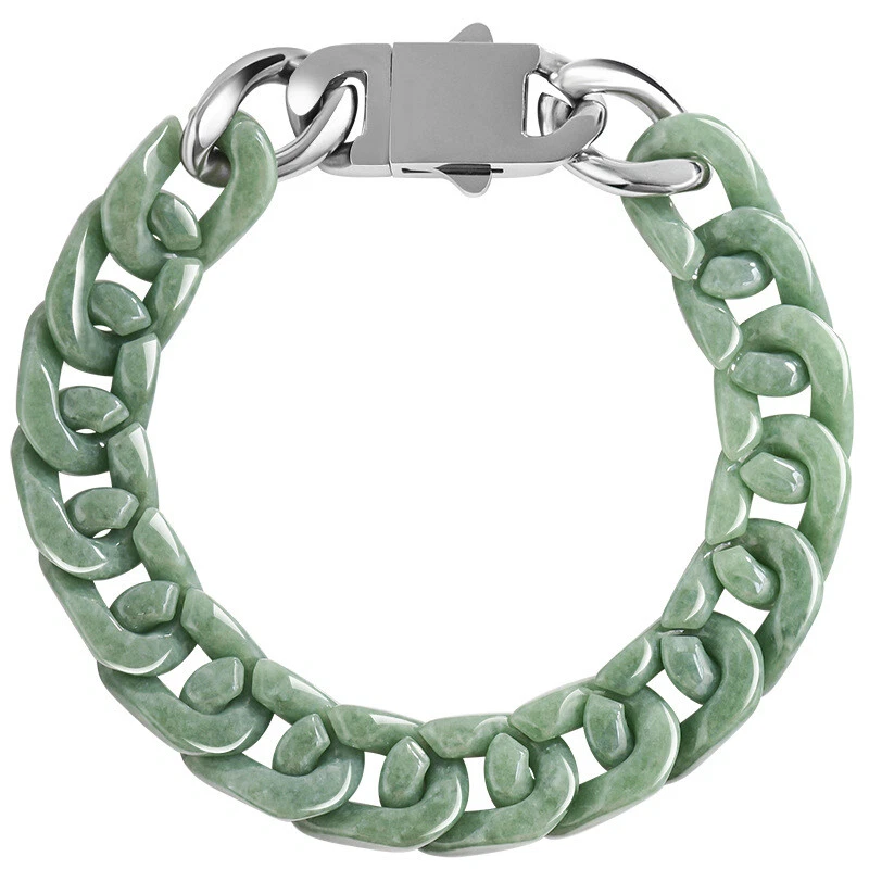 Brazalete de jade natural certificado A-Goods jade para hombre/mujer Foto 4 de 4
