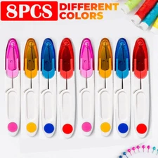 8PCS Embroidery Craft Sewing Snips Thread Cutter Scissors Nipper Thrum Yarn