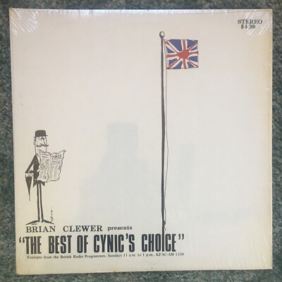 BRIAN CLEWER - BEST OF CYNIC'S CHOICE 1970 British Humor Radio LP Benny Hill - M