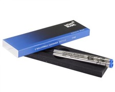Montblanc Mine Rollerball LeGrand refills 2 pezzi blu fine nuovo imballo orig...