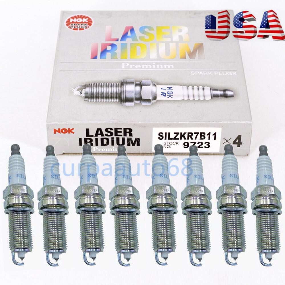 8Pcs NGK SILZKR7B11 9723 Laser Iridium Spark Plugs For Hyundai Elantra Santa Fe