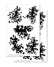 2PACK Mylar Camouflage Stencils DIY Rifle Gun Airbrush Paint Mask Swarm Camo