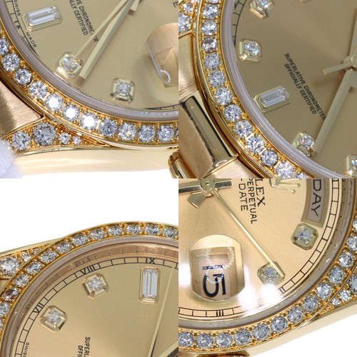 ROLEX Day Date 10P Diamant Uhren 118388A K18 Gelbgold/18K Gelbgold Herren - Bild 23 von 24
