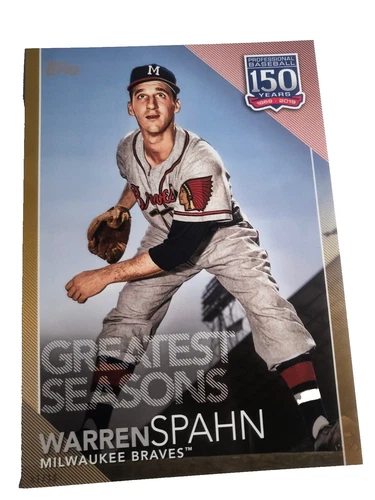 Topps Warren Spahn Baseball Sports Trading Cards & Accessories