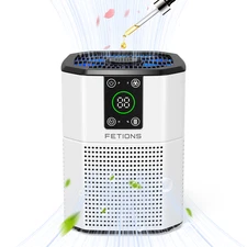 1200 sq.  ft  Air Purifier, H13 3-stage Filtration System, 4 Speed Fan White