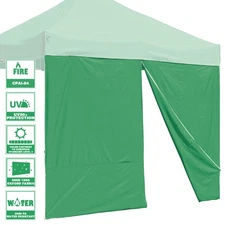 InstaHibit 1 Pack Side Wall for 10x10 Ft EZ Pop Up Canopy Tent UV50+ Zipper Yard