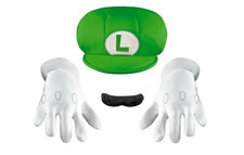 Disguise Super Mario Brothers Luigi Child Accessory Kit - One Size Costume