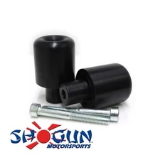 Black Bar End Sliders Shogun 725-1519 For Suzuki GSXR, GSXS, & SV