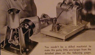 Model Steam Engine & Boiler How-To build PLANS No Casting