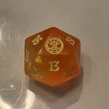 MTG SPM 20-sided Orange Spindown Die / Dice (XL 32mm) Spider-Man Gift Bundle
