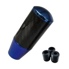 Lainloy Carbon Fiber Car Shifter Knob Buttonless Automatic Manual Gear Blue