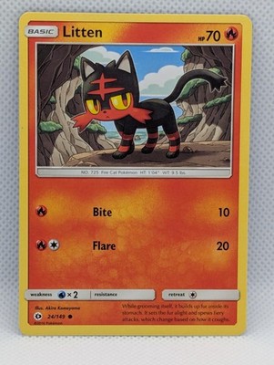 LITTEN 24/149 C SM BASE SET POKEMON LP LITTEN