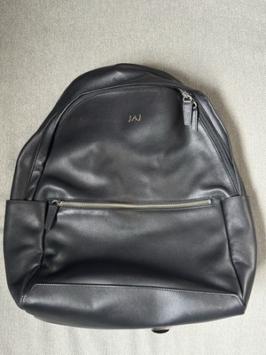 Leatherology Sloan Backpack Leather Black Standard 12 W x 5 D x 16 H