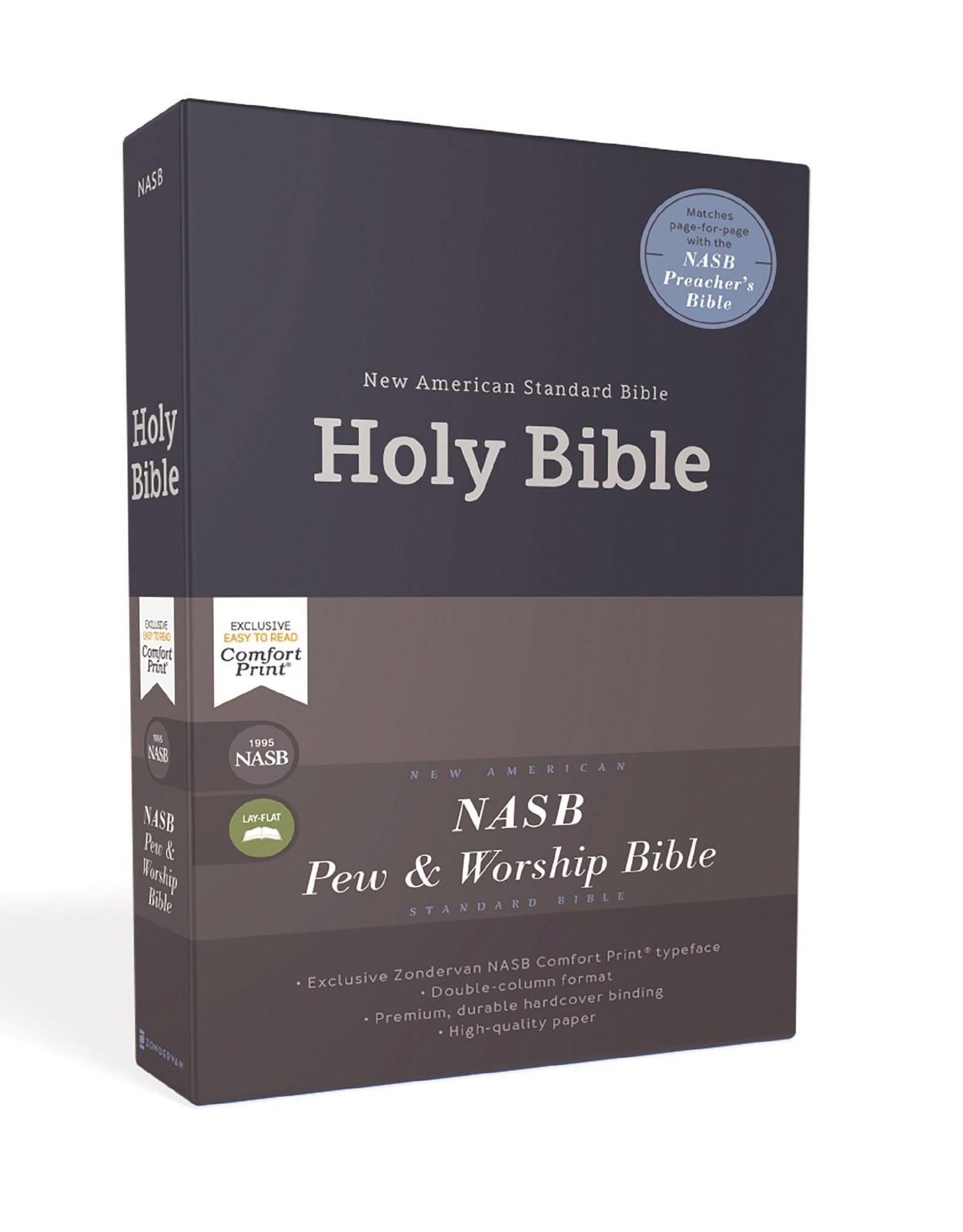 Nasb, Church Bible (Pew And Worship Bible), Hardcover, Blue, 1995 Text, Comfort Print : Holy Bible, New American Standard Bible Zondervan - Image 3
