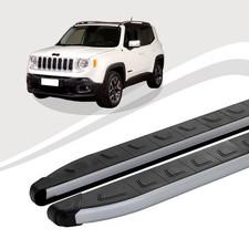 Trittbretter passend für Jeep Renegade ab Baujahr 07/2014 DOLU Silber mIt ABE