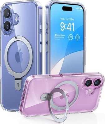 Torras Ostand Series für iPhone 16 Plus Clear Handyhülle #2739145